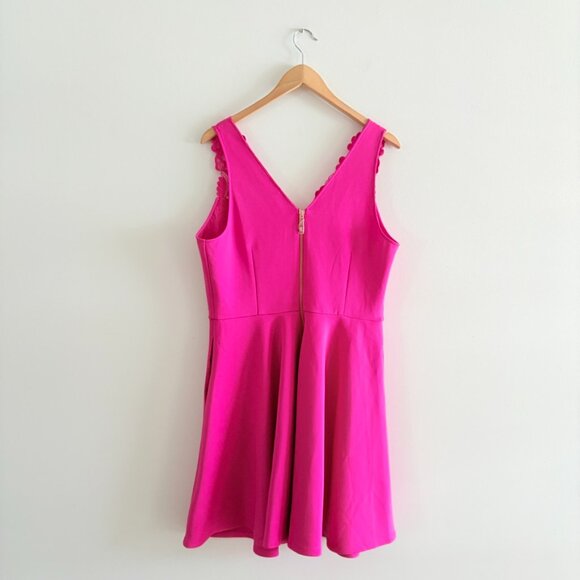 Ted Baker Taliia Halterneck Embroidered Lace Dress NWT Fuchsia Pink Size 12 - Picture 9 of 13